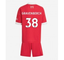 Liverpool Ryan Gravenberch #38 Koszulka Podstawowa dzieci 2025-26 Krótki Rękaw (+ krótkie spodenki)